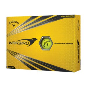 Callaway Warbird Golf Ball, Prior Generation, (One Dozen), Yellow, Prior Generation