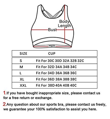 YIANNA Sports Bras for Women Cross Back Padded Sports Bra Medium Support Workout Running Yoga Bra, YA-BRA139-White-L