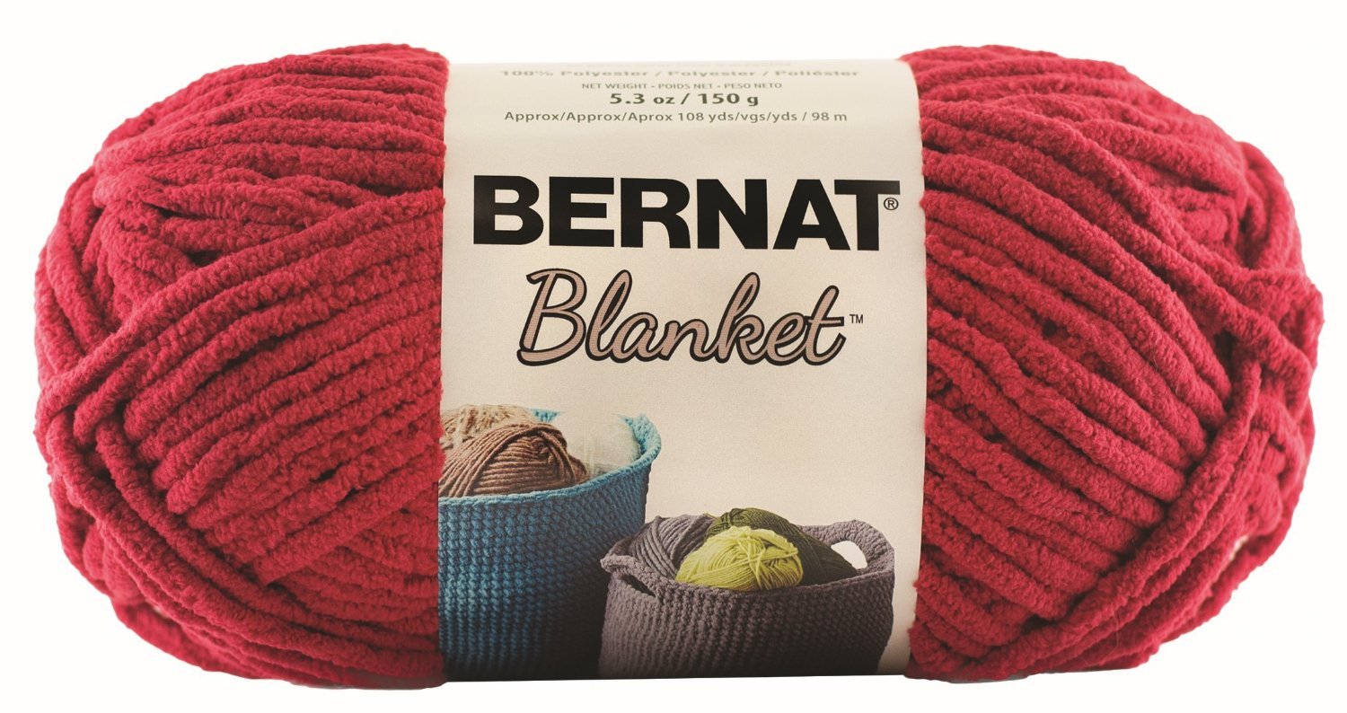 Bernat Blanket Yarn, 5.3oz, 6-Pack (Cranberry)