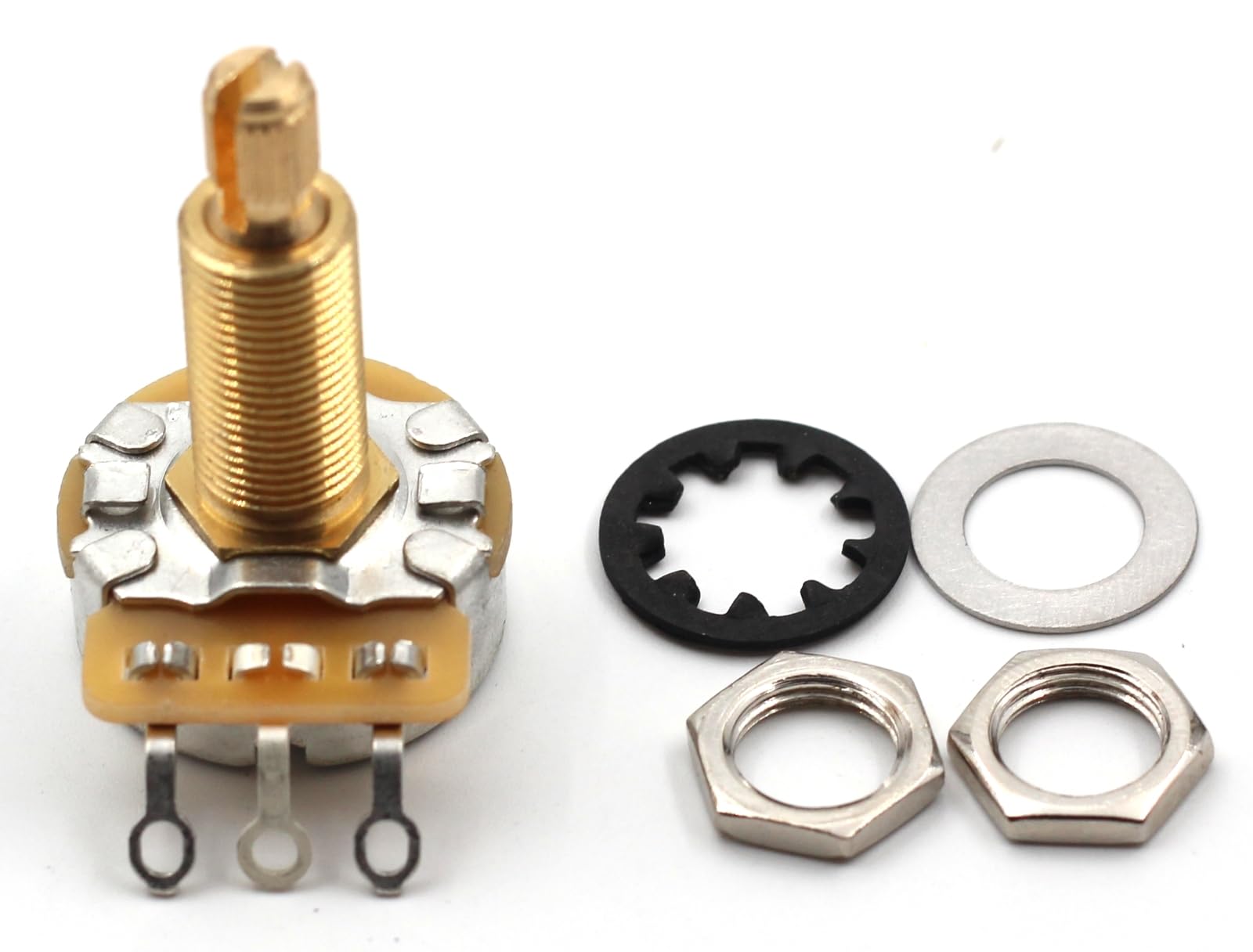 CTS TAOT CUSTOM 525K LONG Shaft Potentiometers - 5% Tolerance (All Pots Meter 500K-550K) - Set of 4 (4X)