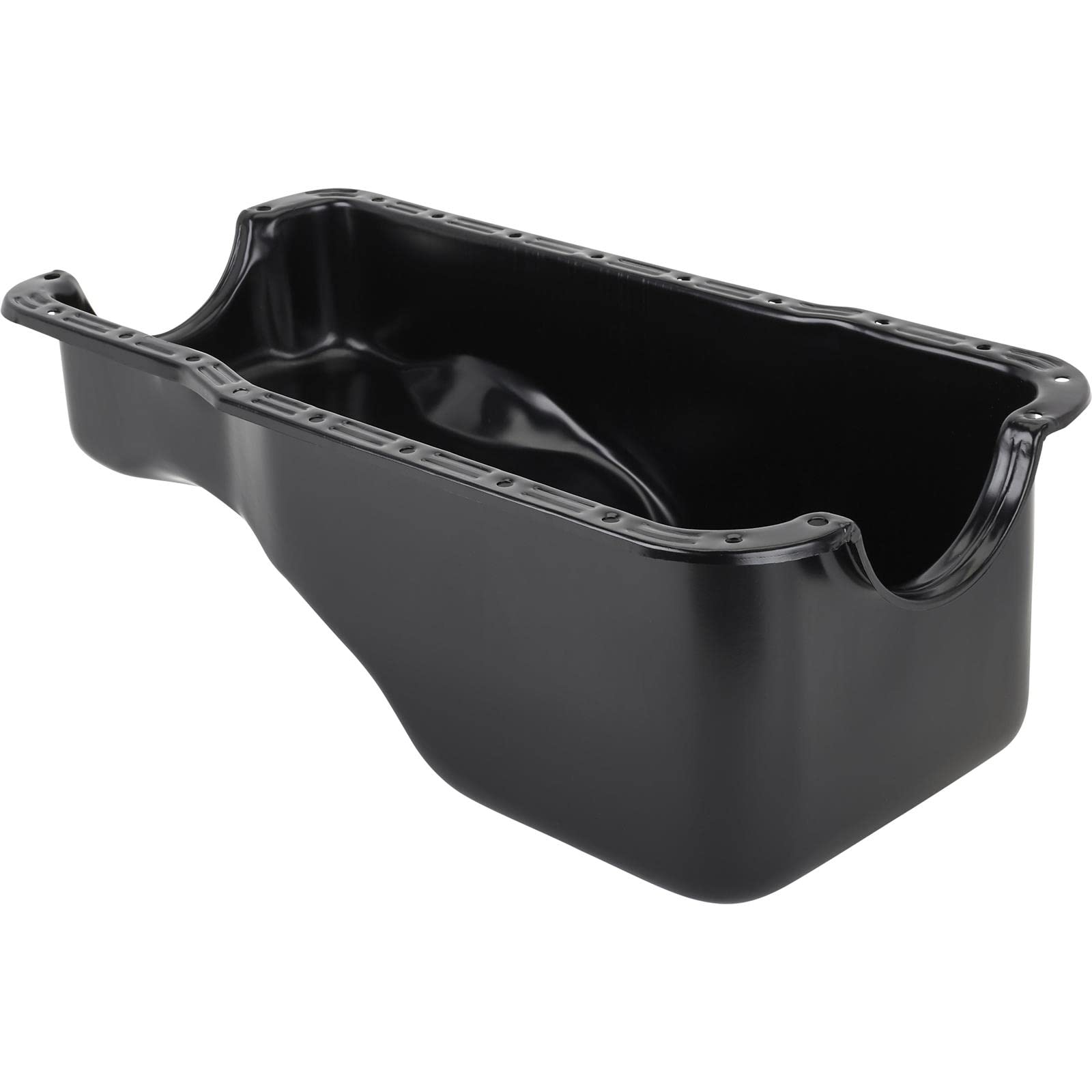 Speedway Motors 1962-1982 Small Block Ford 221-260-289-302 Oil Pan, Front Sump, Black, Stock Capacity, Heavy Stamped Steel, Fits Trucks and Vans, Not for 4x4 Trucks