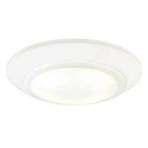 Westinghouse 6322900 Large LED Indoor/Outdoor Dimmable Surface Mount Wet Location, White Finish with Frosted Lens