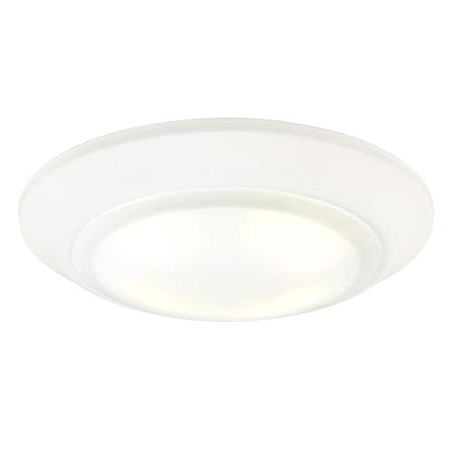 Westinghouse 6322900 Large LED Indoor/Outdoor Dimmable Surface Mount Wet Location, White Finish with Frosted Lens