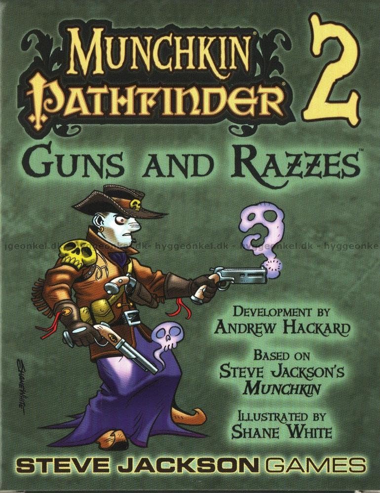 Steve Jackson Games Munchkin Pathfinder 2 – Guns and Razzes Card Game (Expansion) | 112-Cards | Card Game for Adults, Kids & Family | Fantasy RPG | Ages 10+ | 3-6 Players | Play Time 120 Min