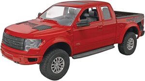 revell snaptite max ford f-150 svt raptor pick up model kit , red