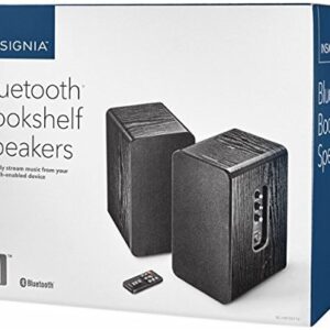 Insignia Powered Bluetooth Bookshelf Speakers (Pair) - Black NS-HBTSS116