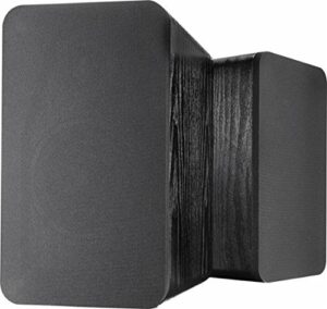 insignia powered bluetooth bookshelf speakers (pair) - black ns-hbtss116