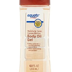 Equate Moisture Care Cocoa Divine Body Oil Gel, 6.8 fl oz (Pack of 2)