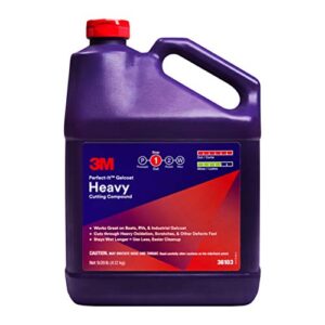 3m perfect-it gelcoat heavy cutting compound, 36103, 1 gallon, fiberglass oxidation remover for boats and rvs