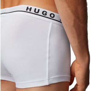 BOSS Men's 3-Pack Stretch Cotton Regular Fit Trunks, White/Gray/Black, Large