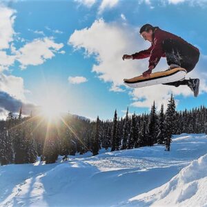 Slopedeck Snowskates - Light & Quick-Turning Snow Skateboard - Snow Skate for Skate Park Style Riding & Backyard Snow Fun - Outdoor Winter Fun - Snow Sport for Youth and Adults - Handmade in Canada