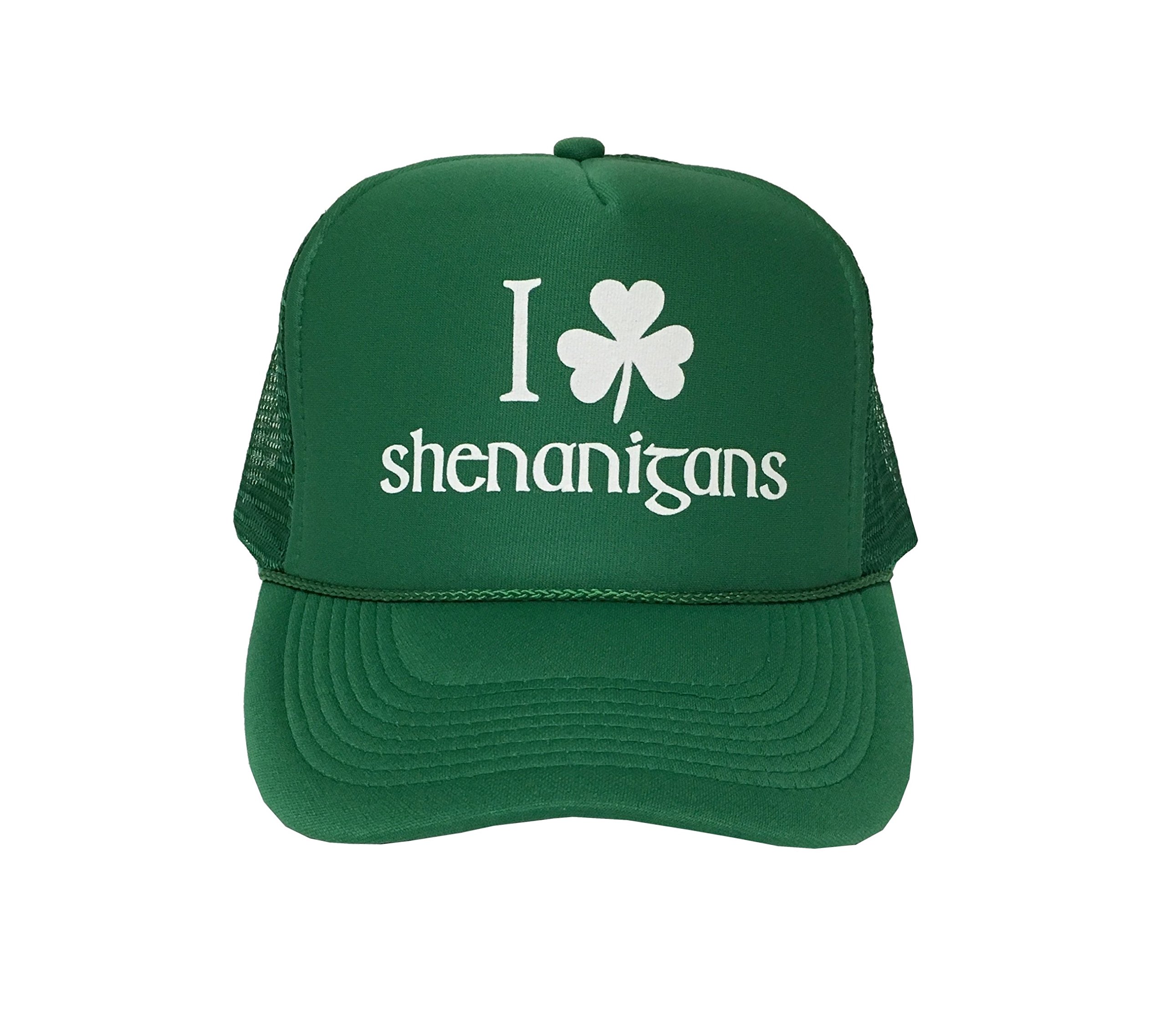 P&B I Shamrock Shenanigans, St Patrick's Day Campaign Adjustable Unisex Hat Cap (Green)