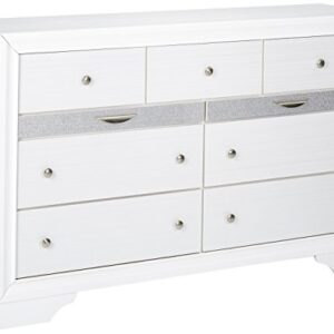 Acme Naima Wood 9-Drawers Bedroom Dresser in White