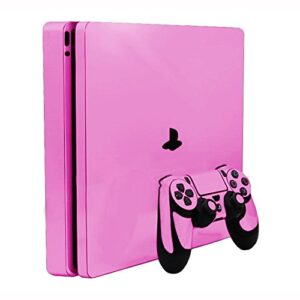 Soft Pink - Vinyl Decal Mod Skin Kit by System Skins - Compatible with PlayStation 4 Slim Console (PS4S)