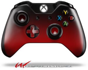 wraptorskinz decal style vinyl skin wrap compatible with xbox one original wireless controller smooth fades red black - (controller not included)