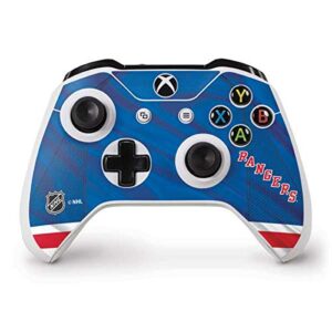 Skinit Decal Gaming Skin compatible with Xbox One S Controller - Officially Licensed NHL New York Rangers Home Jersey Design