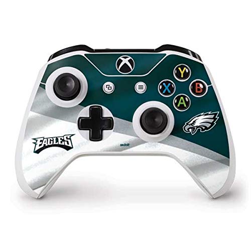 Skinit Decal Gaming Skin compatible with Xbox One S Controller - Officially Licensed NFL Philadelphia Eagles Design