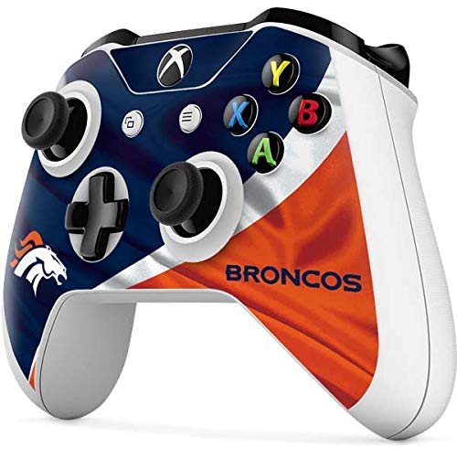 Skinit Decal Gaming Skin compatible with Xbox One S Controller - Officially Licensed NFL Denver Broncos Design