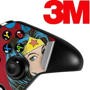 Skinit Decal Gaming Skin compatible with Xbox One S Controller - Officially Licensed Warner Bros Wonder Woman Vintage Profile Design