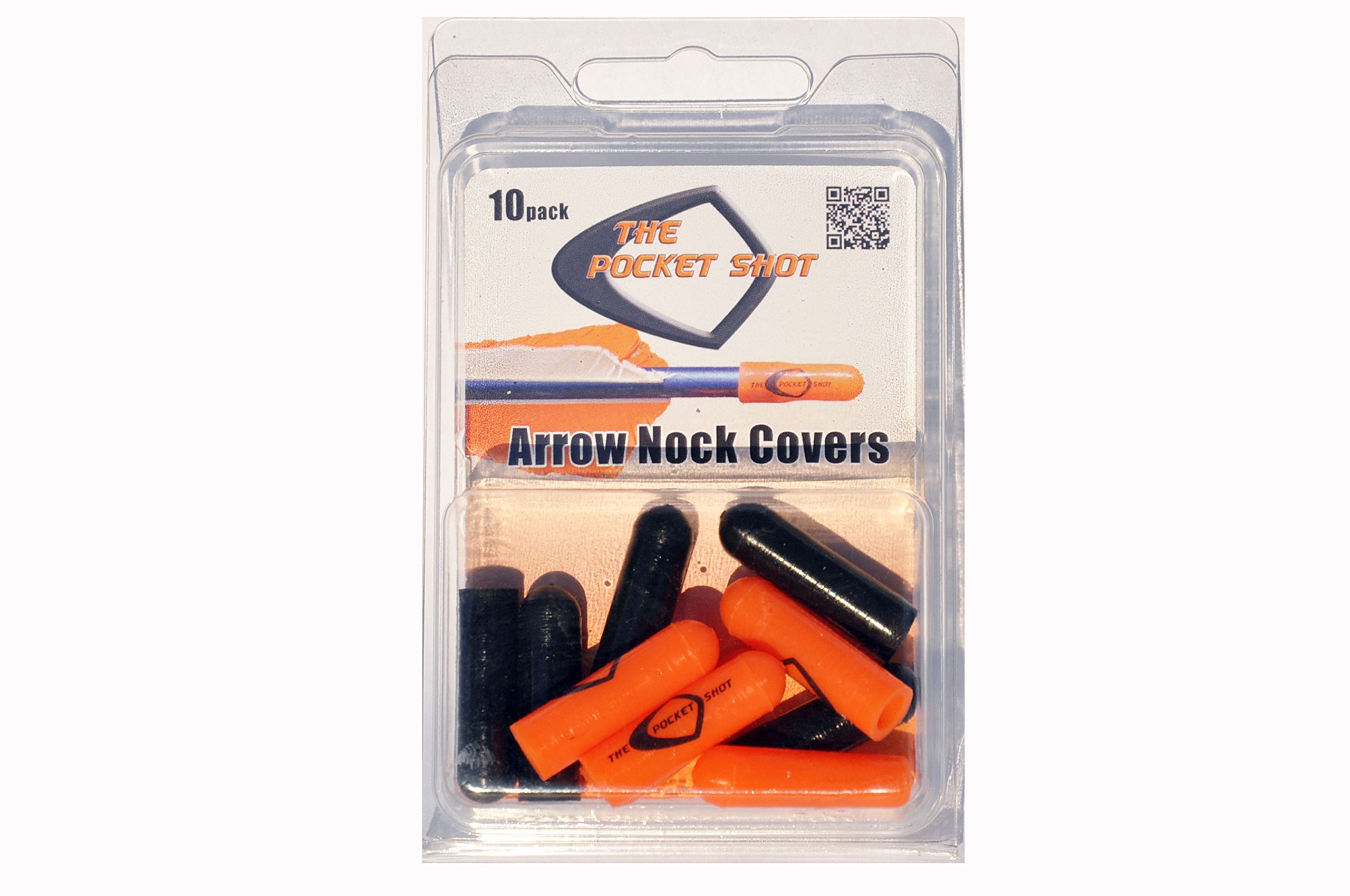 The Pocket Shot Arrow Nock Covers (Qty 10) for Use with Arrow Kit and Red Pouch -Silicone