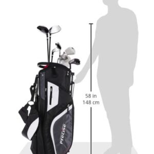 Top Line Men's Right Handed M5 Golf Club Set for Tall Men ( Height 6'1" - 6'4"), Includes Driver, Wood, Hybrid, 5, 6, 7, 8, 9, PW Stainless Irons with True Temper Shafts, Putter, Stand Bag & 3 HCs