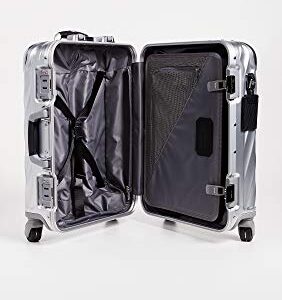 TUMI 19 Degree Aluminum Continental Carry On Suitcase, Silver, One Size