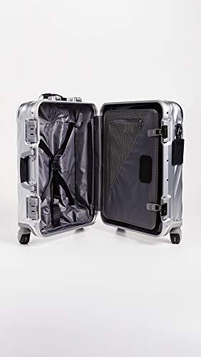 TUMI 19 Degree Aluminum Continental Carry On Suitcase, Silver, One Size