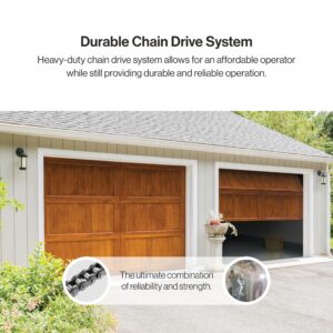 Genie Chain Drive 500 Garage Door Opener - Model 1035 - Reliable Chain Drive Garage Opener,Black