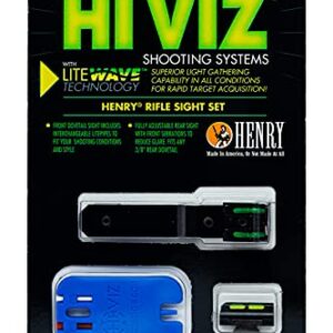 HHVS41 HIVIZ Sight Systems, Litewave Front & Rear Sight Combo, Henry Big Bore Rifles, Red and Green, One Size