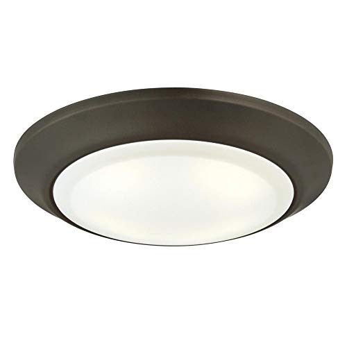 Westinghouse 6322800 Large LED Indoor/Outdoor Dimmable Surface Mount Wet Location, Oil Rubbed Bronze Finish with Frosted Lens