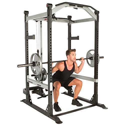 Fitness Reality X-Class Light Commercial Squat Rack Power Cage with Adjustable Dip Bars| Optional Lat Pulldown |