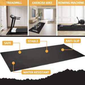 Signature Fitness High Density Home Gym Treadmill Exercise Bike Equipment Mat, 1/4" Thick, 36" x 78" (3 x 6.5FT)