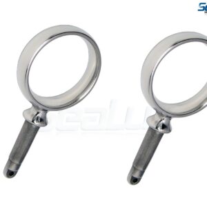 SeaLux 316 Stainless Steel I.d. 2-1/4" Round Oarlock Heavy Duty 1/2"x 2" Shaft for Boat/Kayak (Pair)