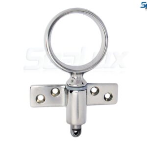 SeaLux 316 Stainless Steel I.d. 2-1/4" Round Oarlock Heavy Duty 1/2"x 2" Shaft for Boat/Kayak (Pair)