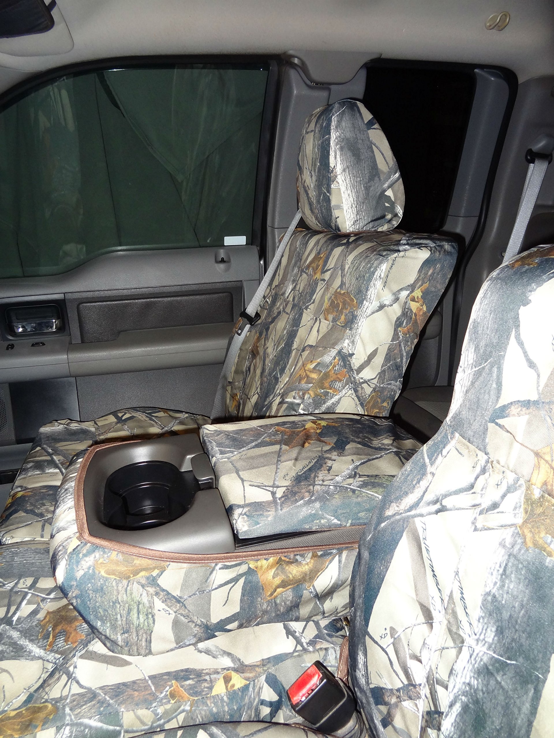 Durafit Seat Covers, for F369-XD3-C, 2004-2008 Ford F150 XLT, Super or Regular Cab, NOT for Crew/Double CAB, Front 40/20/40 Split Seat, Car Truck Seat Covers, in Camo, Endura Fabric