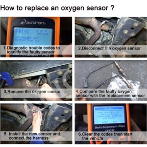 Oxygen Sensor O2 Sensor Front Rear Upstream Downstream for Ford, Lincoln, Mercury & Mazda - Ranger, Mustang, Expedition, Explorer, Escape, F150, Tribute Compatible with Bosch 15717 15718 (1PCS)