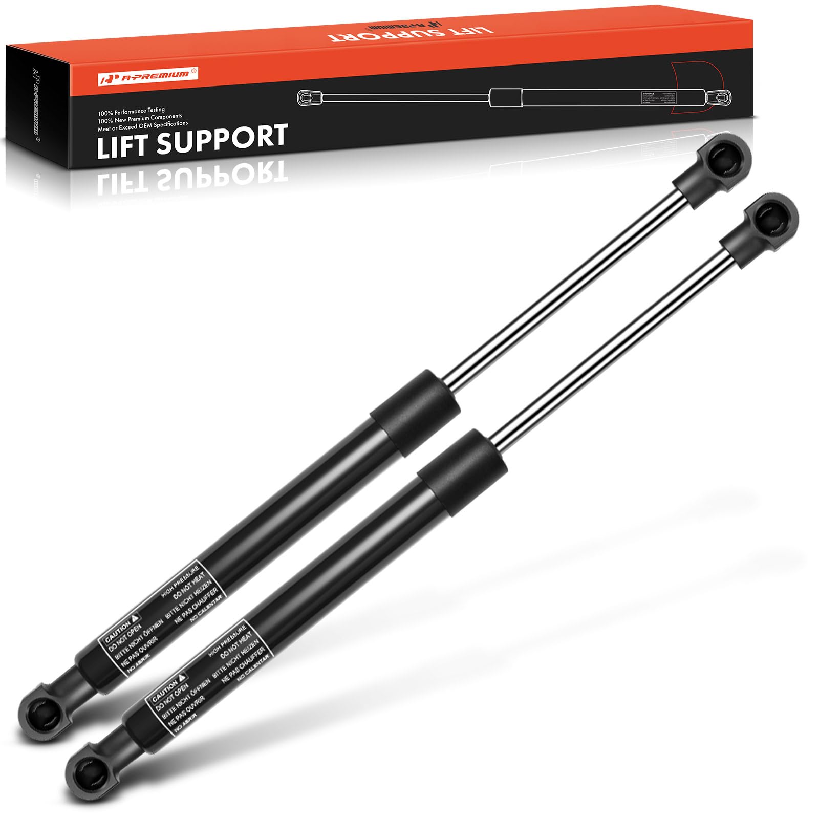 A-Premium Hood Bonnet Lift Supports Shock Struts Compatible with Land Rover Range Rover L322 2003-2012 2-PC Set(Not fit Range Rover Sport)