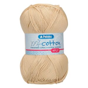 patons cotton 4 ply 1746 almond by patons