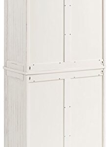 Crosley Furniture Seaside Kitchen Pantry Cabinet - Distressed White