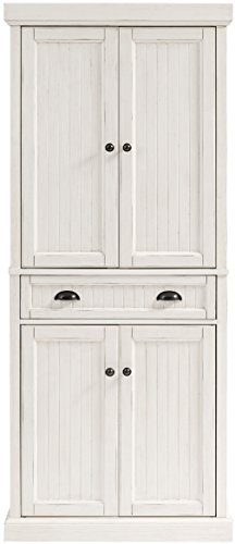 Crosley Furniture Seaside Kitchen Pantry Cabinet - Distressed White