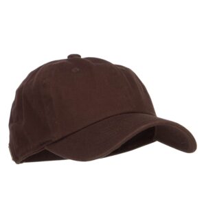 Nissi Unstructured Cotton Twill Washed Cap - Brown OSFM