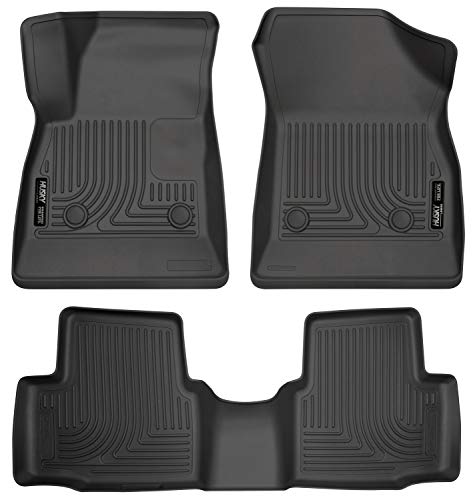 Husky Liners Weatherbeater Floor Mats | Fits 2016 - 2020 Chevrolet Cruze | Front & 2nd Row, 3-pc Black - 99161