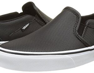 Vans Asher, Womens Trainers, Black(Black(Perf Leather)), 4 (36.5 EU)