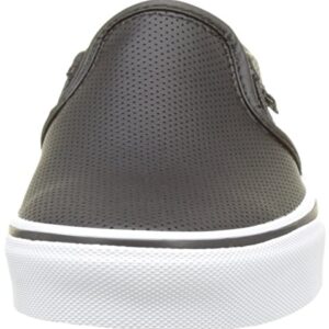 Vans Asher, Womens Trainers, Black(Black(Perf Leather)), 4 (36.5 EU)