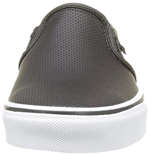 Vans Asher, Womens Trainers, Black(Black(Perf Leather)), 4 (36.5 EU)