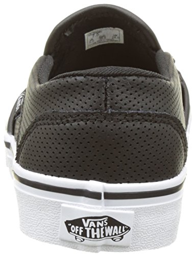 Vans Asher, Womens Trainers, Black(Black(Perf Leather)), 4 (36.5 EU)