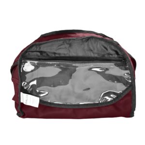 Dalix 12'' Mini Two Tone Duffle Bag (Maroon)