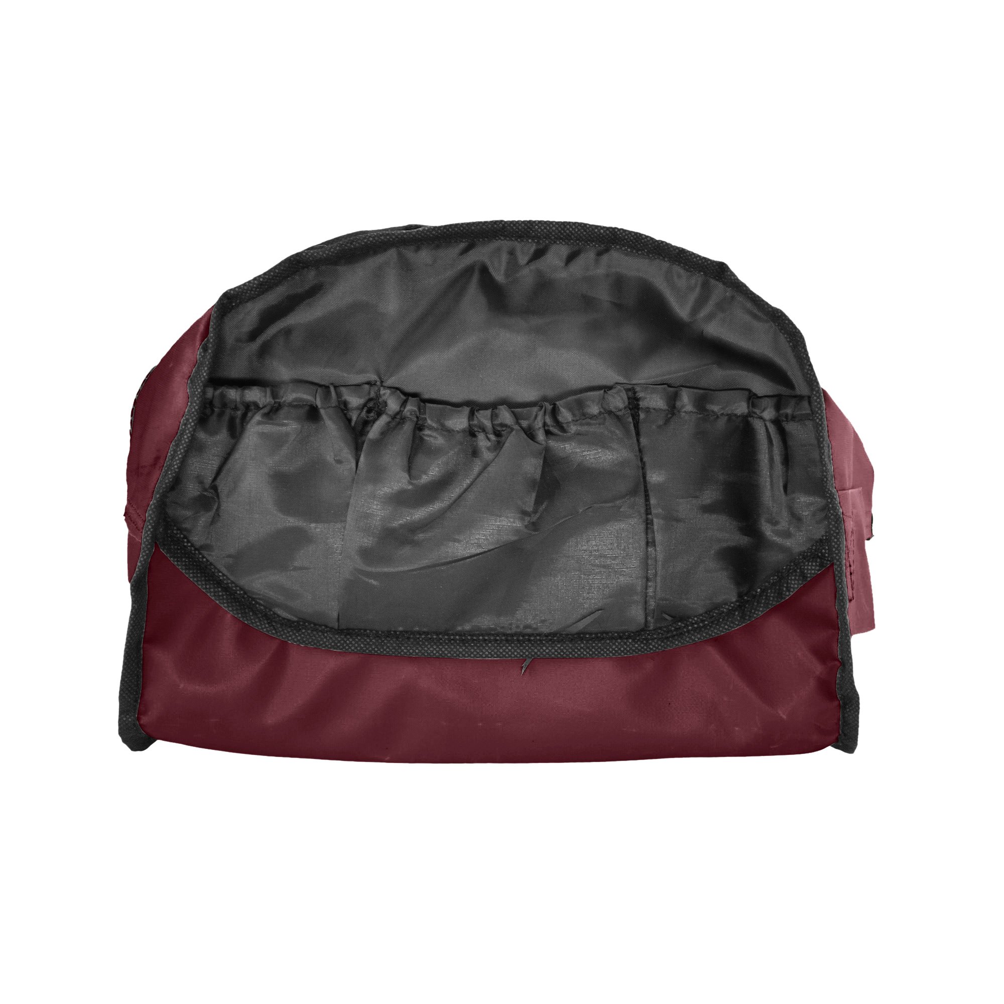 Dalix 12'' Mini Two Tone Duffle Bag (Maroon)