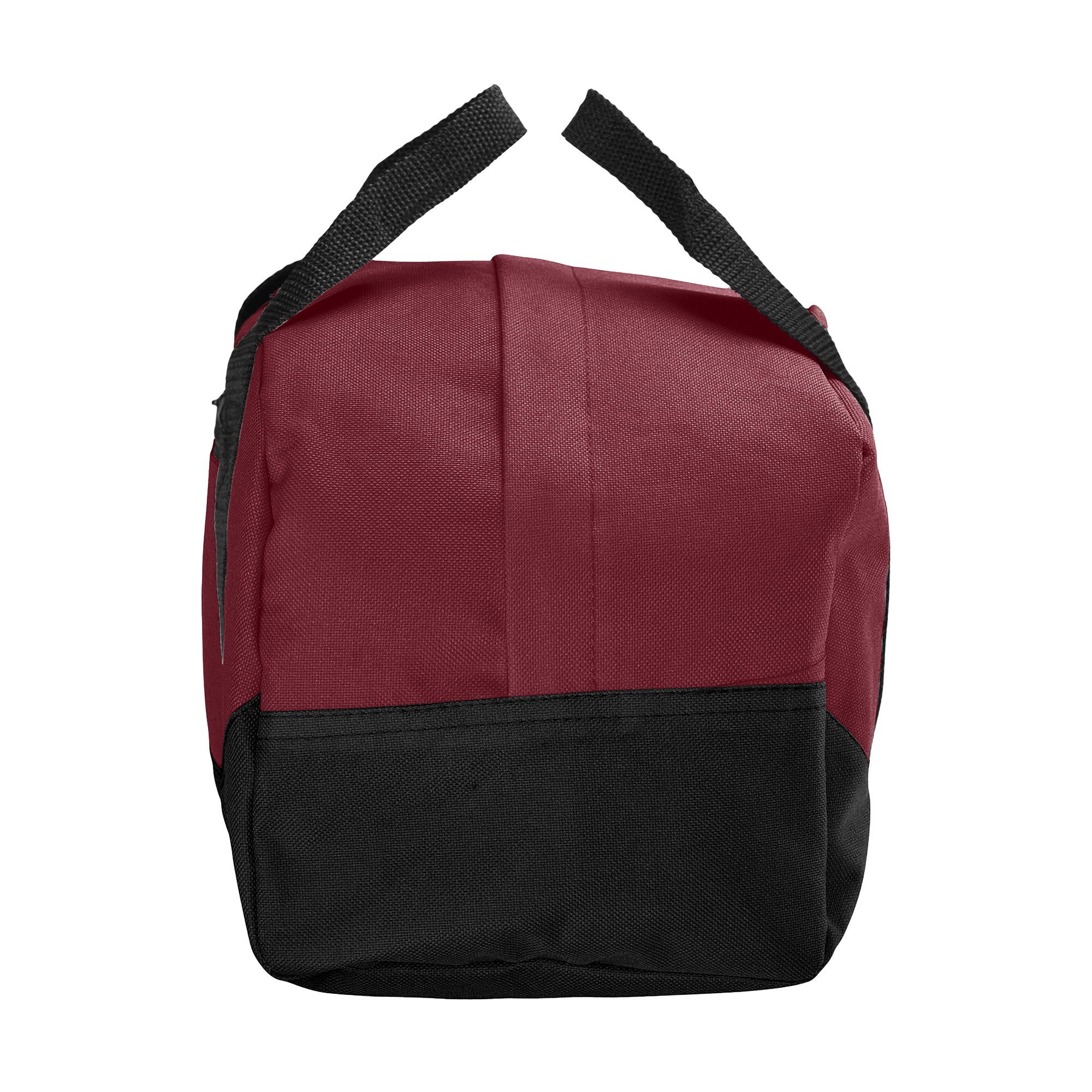 Dalix 12'' Mini Two Tone Duffle Bag (Maroon)