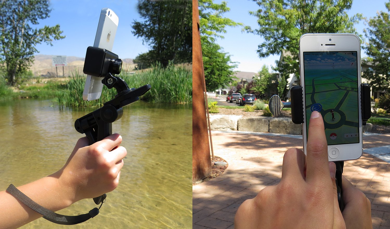 Octo Mount - Universal Cell Phone and GoPro Tripod & Hand Grip Mount. Works with iPhone, GoPro, Android, Samsung, Google Pixel, GoPro and Other Action Cameras.